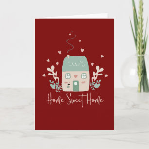 Cute Pastel "Home Sweet Home" Illustration – Cosy Card