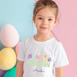 Cute Pastel Hunting Crew Easter Egg Hunt Baby T-Shirt