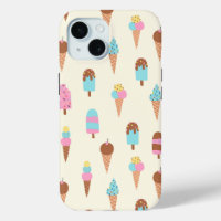 Cute Pastel Ice Cream Sweets Pattern