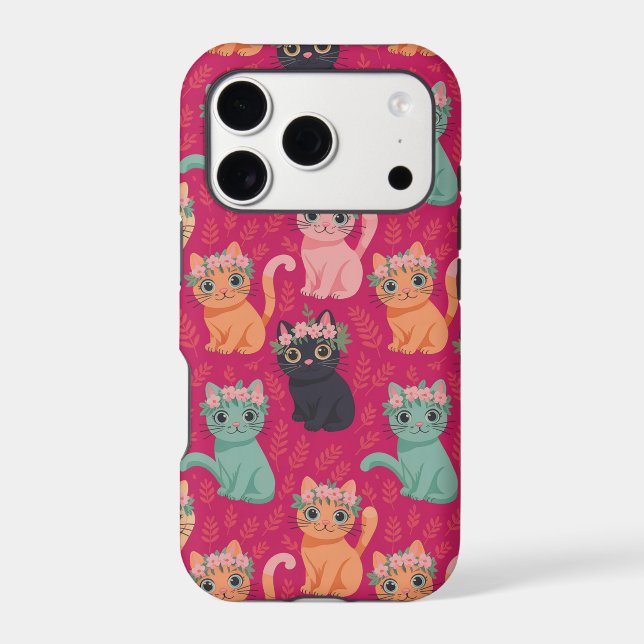 Cute Pastel Kittens Pattern (Back)