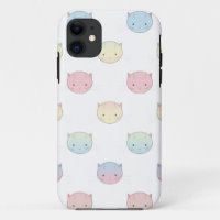 Cute Pastel Kitty Cat Faces Pattern