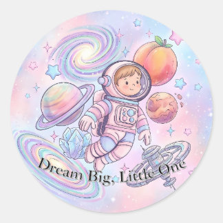 Cute Pastel Little Astronaut Sticker - Dreamy Spac