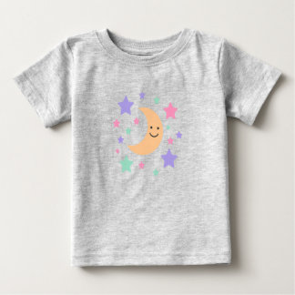Cute Pastel Moon and Stars Celestial T-Shirt
