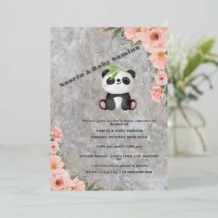 Cute Pastel Pandan and Pink Flower Floral Design