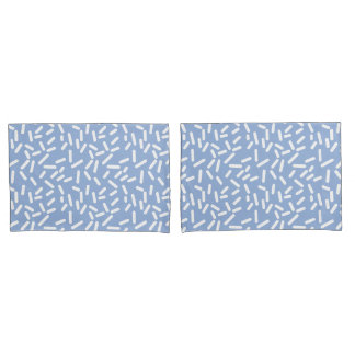 Cute Pastel Pink Blue Geometric Pattern Pillowcase