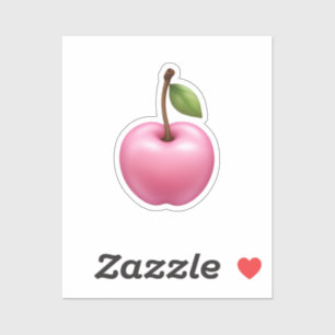 Cute Pastel Pink Cherry Emoji Art