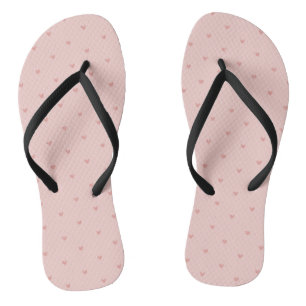 Cute Pastel Pink Hearts Thongs