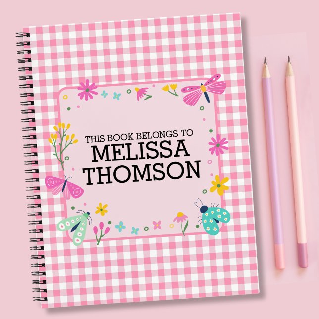 Cute Pastel Pink Spring Floral Daily Journal  (Creator Uploaded)