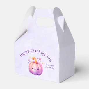 Cute Pastel Pumpkin Thanksgiving Thank You Favour Box