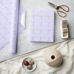 Cute Pastel Purple Kids Halloween Wrapping Paper