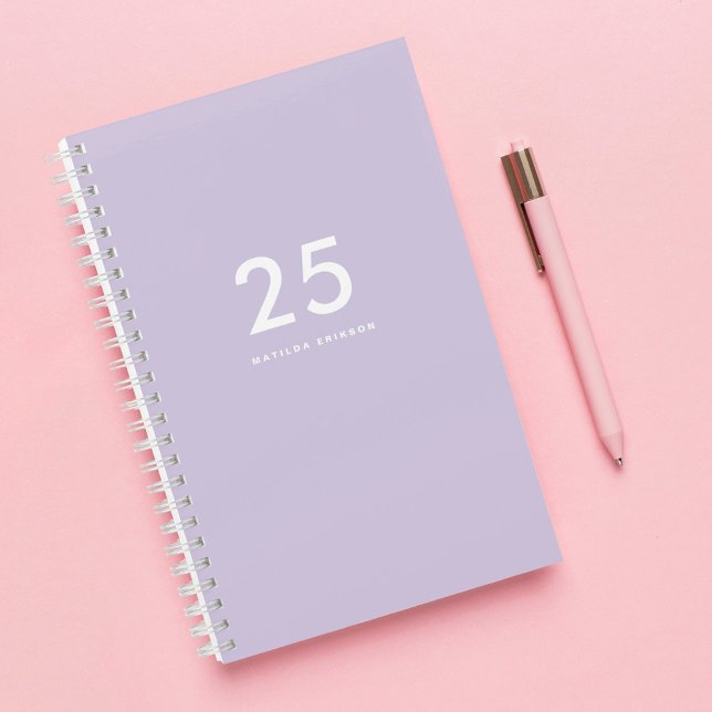 Cute Pastel Purple Name School Notebook (Creator Uploaded)
