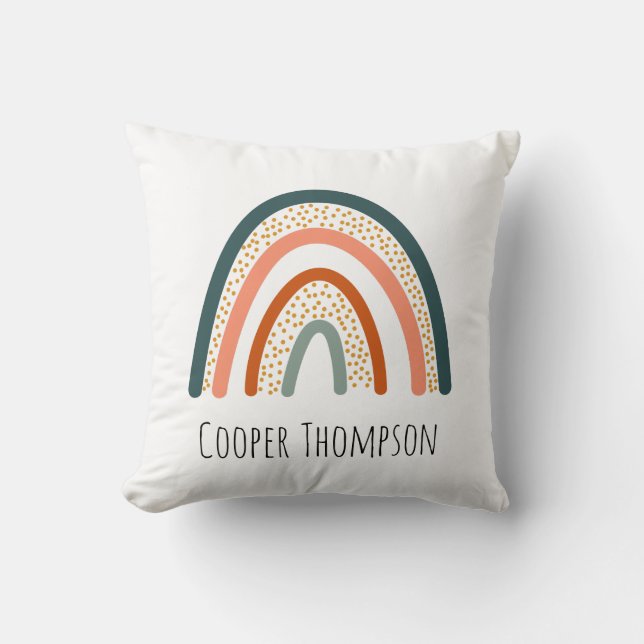 Cute pastel rainbow  cushion (Front)