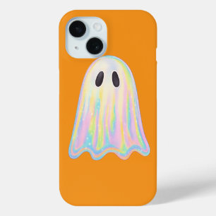 Cute Pastel Rainbow Ghost   Aesthetic Spooky iPhone 15 Case