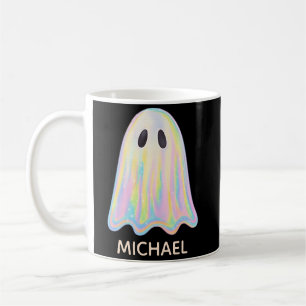 Cute Pastel Rainbow Ghost   Aesthetic Spooky Coffee Mug