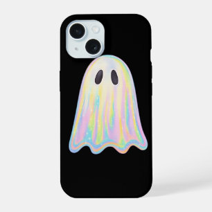 Cute Pastel Rainbow Ghost Aesthetic Spooky iPhone 15 Case