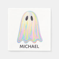 Cute Pastel Rainbow Ghost | Aesthetic Spooky