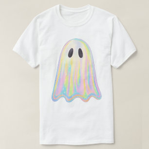 Cute Pastel Rainbow Ghost Aesthetic Spooky T-Shirt