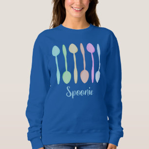 Cute Pastel Spoons "Spoonie" Sweatshirt