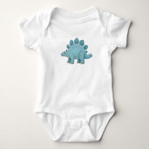 Cute pastel Stegosaurus collection Baby Bodysuit