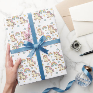 Cute Pastel Unicorn Wrapping Paper