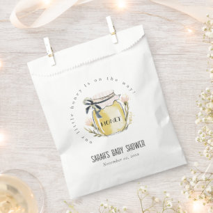 Cute Pastel Watercolor Honey Jar Baby Shower Favour Bag