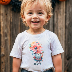 Cute Pastel Wizard Wand Spider Halloween Candy Toddler T-Shirt