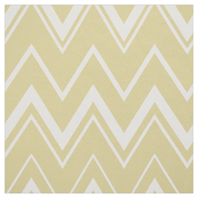 Cute pastel yellow chevron pattern fabric (Swatch)