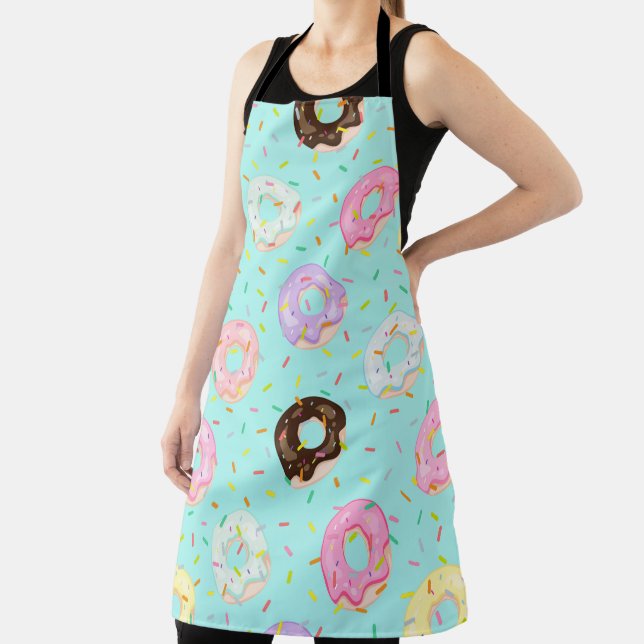 Cute pastry bakery shop Sprinkles Doughnuts patter Apron (Insitu)