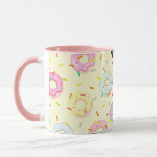 Cute pastry bakery shop Sprinkles Doughnuts patter Mug