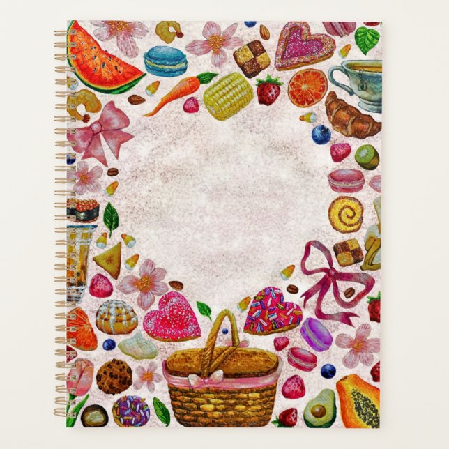 Cute Pastry Confections Sweets Planner (Front)