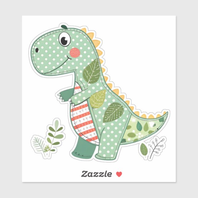 Cute Patchwork Baby Dinosaur (Sheet)