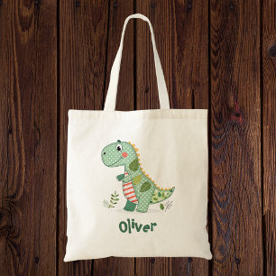 Cute Patchwork Baby Dinosaur Tote Bag