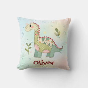 Cute Patchwork Dinosaur Cushion