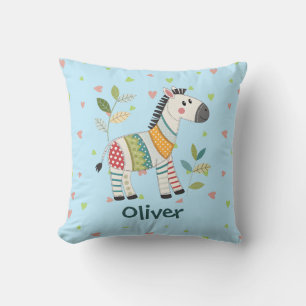 Cute Patchwork Zebra Cushion
