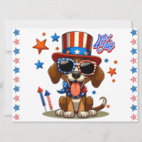 Cute, patriotic 4th of July dog/puppy