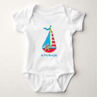 Cute Patriotic Teddy Bear Kids 4th of July T-shirt