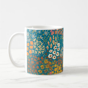 Cute pattern in a small flower. Little colorful fl Coffee Mug