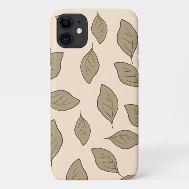 Cute pattern leaves   Case-Mate iPhone case (Back)