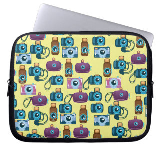 Cute Pattern of Cameras Laptop Sleeve