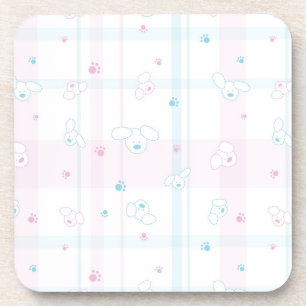Cute pattern with dogs coaster