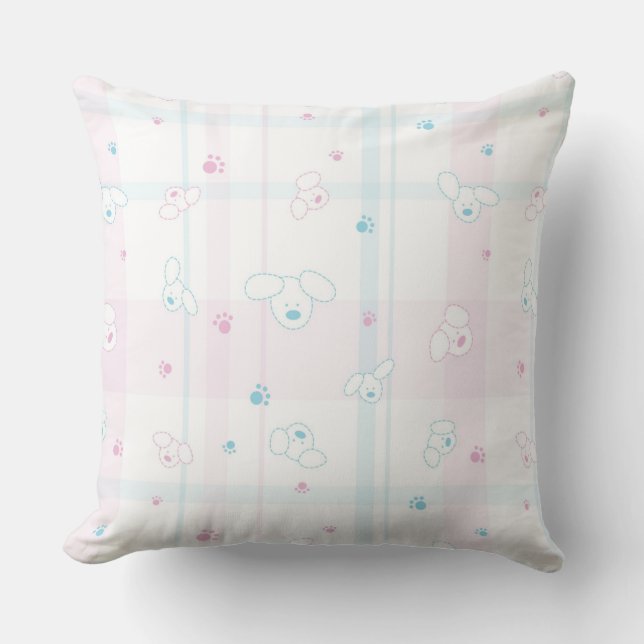 Cute pattern with dogs cushion (Front)