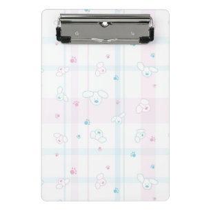 Cute pattern with dogs mini clipboard