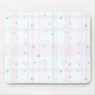 Cute pattern with dogs mouse pad