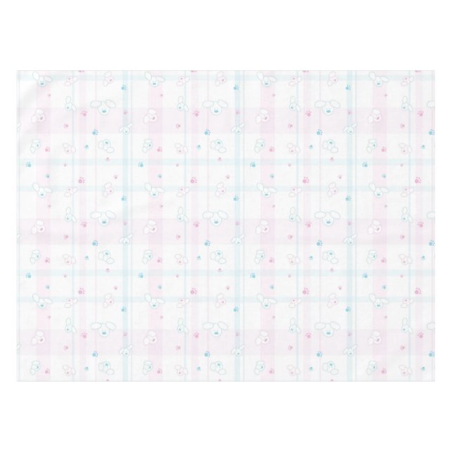 Cute pattern with dogs tablecloth (Front (Horizontal))