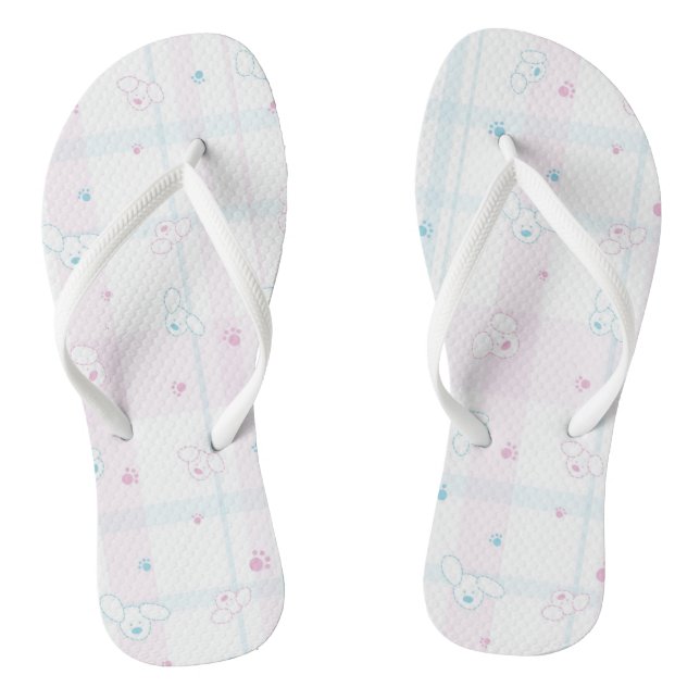 Cute pattern with dogs thongs (Footbed)