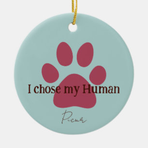 Cute Paw Ceramic Ornament