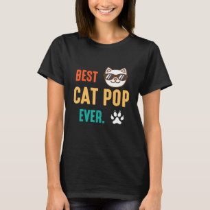 Cute Paw Face Best Cat Pop Ever Happy Day To Me Gr T-Shirt
