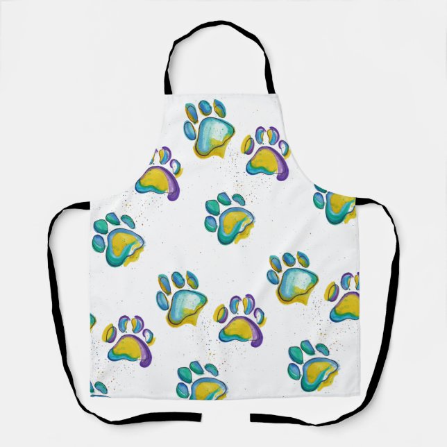 Cute Paw Print Apron (Front)