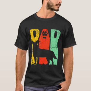 Cute Paw Print Australian Cattle Dog Heeler Dad T-Shirt