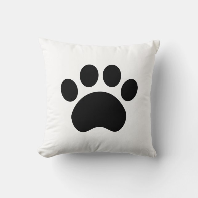 Cute Paw Print Cushion (Front)